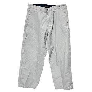 Aigle Mens pants hiking outdoor chino cream beige 34x28 cargo fishing